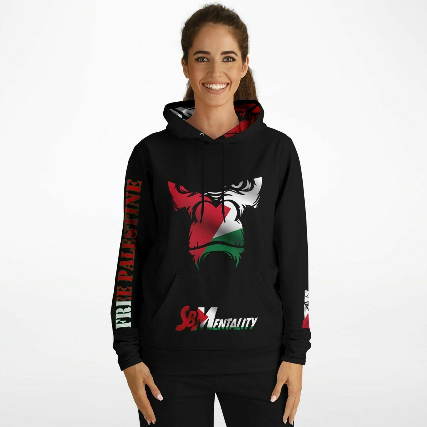 Bespoke "Free Palestine" SB Mentality Fashion Hoodie