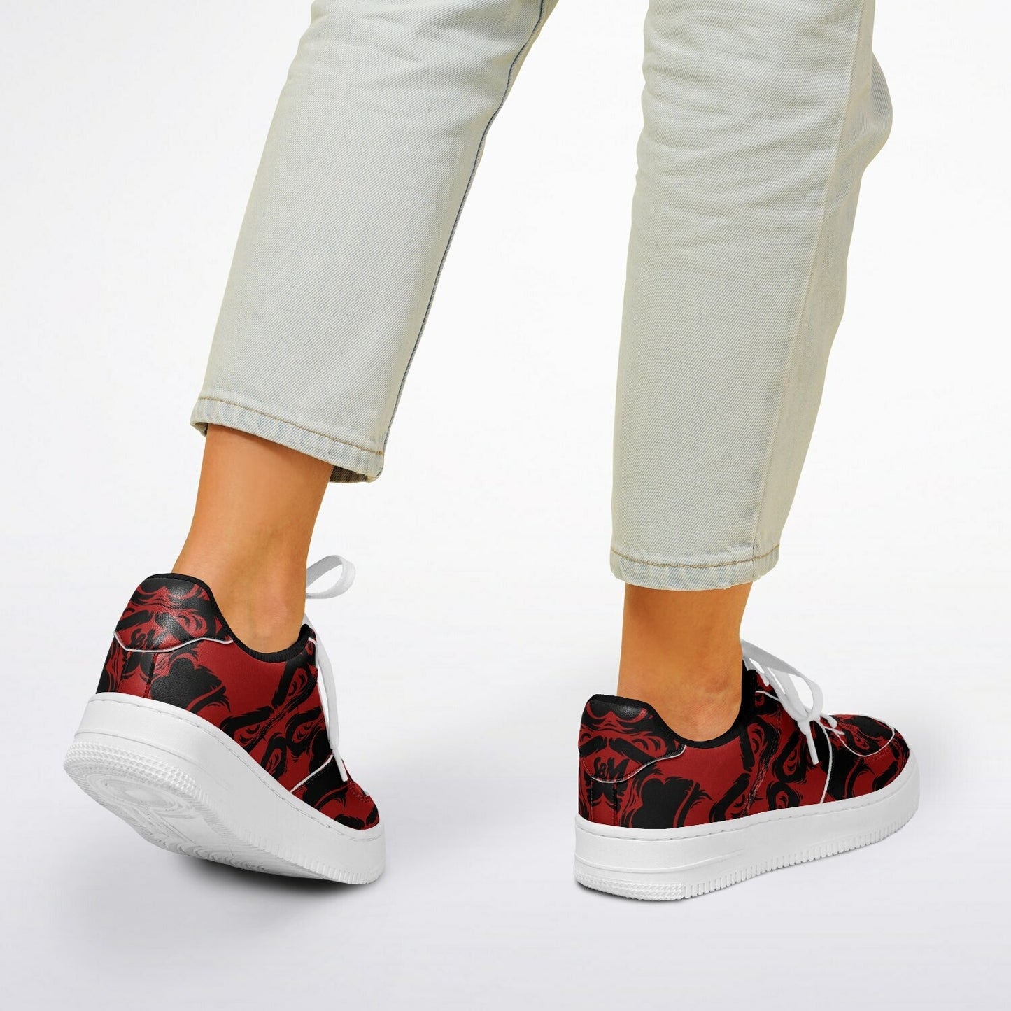 Core Low Shoes - Red & Black
