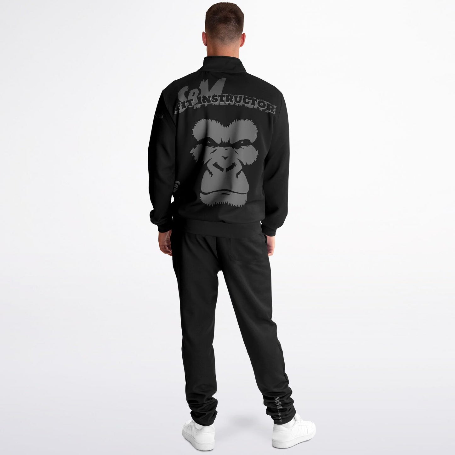 "Fit Instructor" Tracksuit - Dark Charcoal & Grey