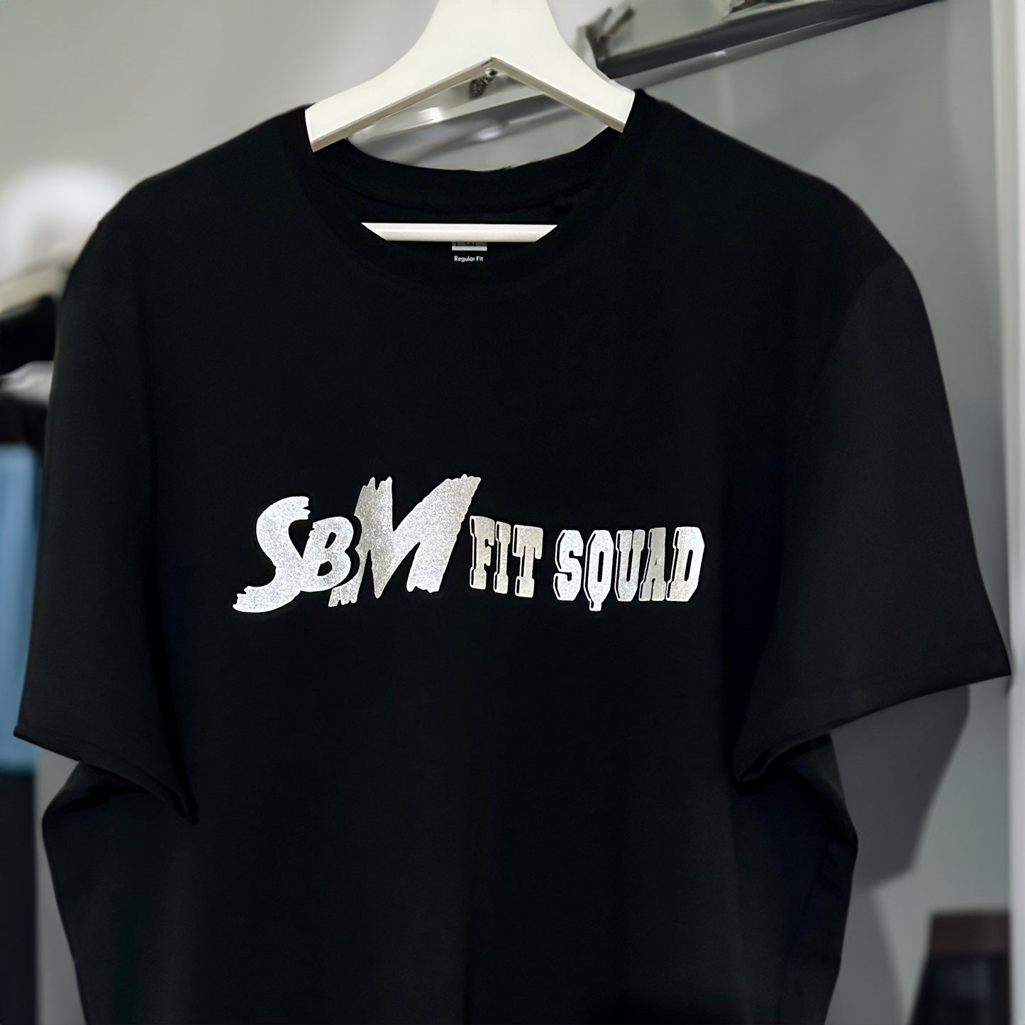 SBM Fit Squad Black & Silver T Shirt