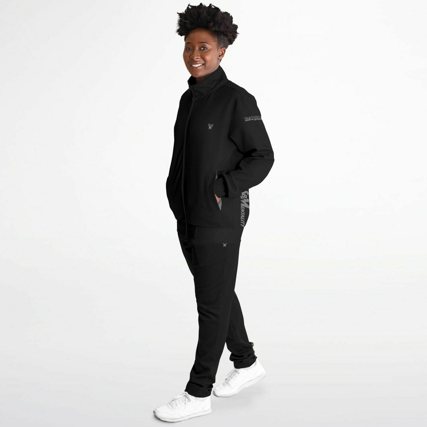 "Fit Instructor" Tracksuit - Dark Charcoal & Grey