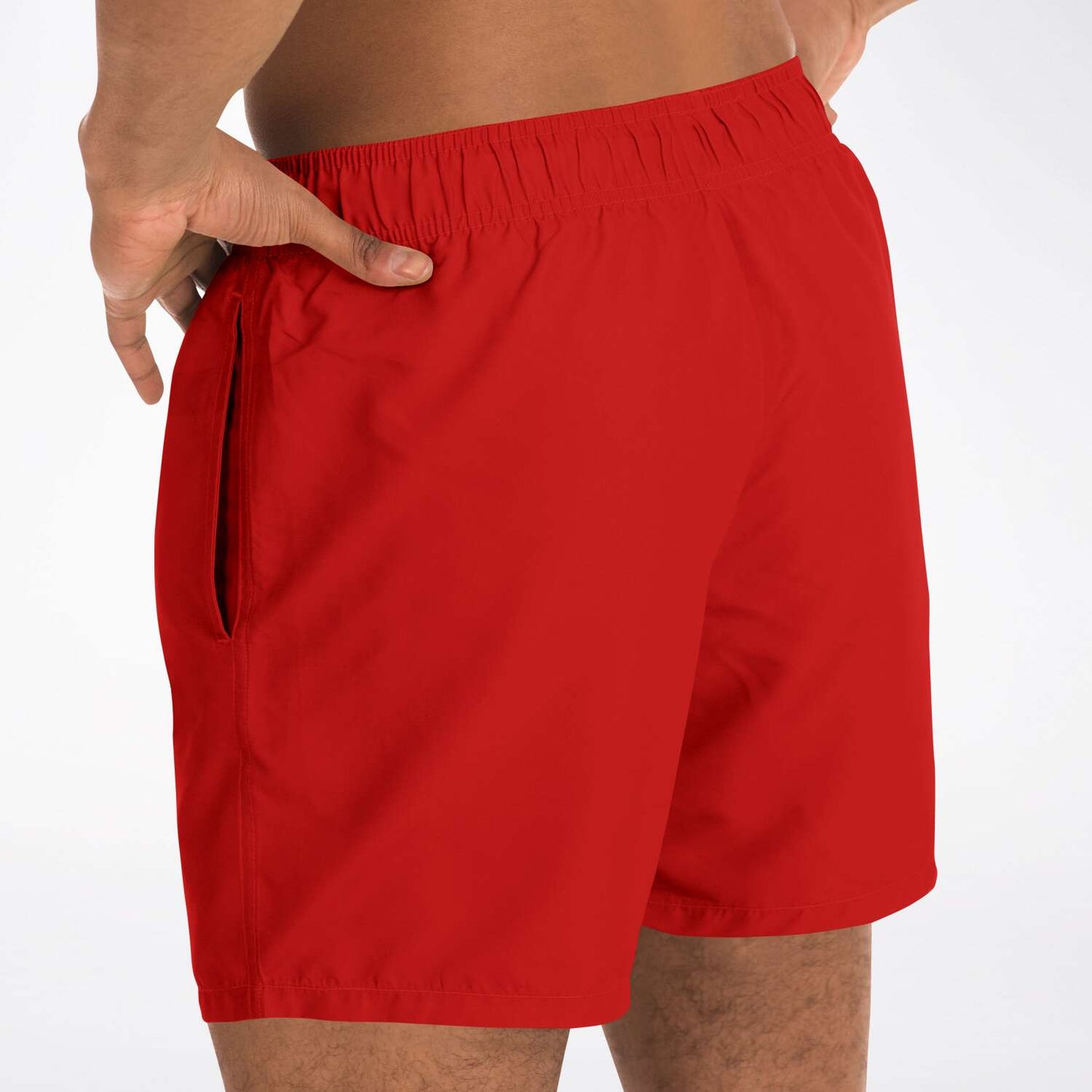 SB Mentality Premium Swim Trunks (Red/Yellow) Gorilla Watch Edition